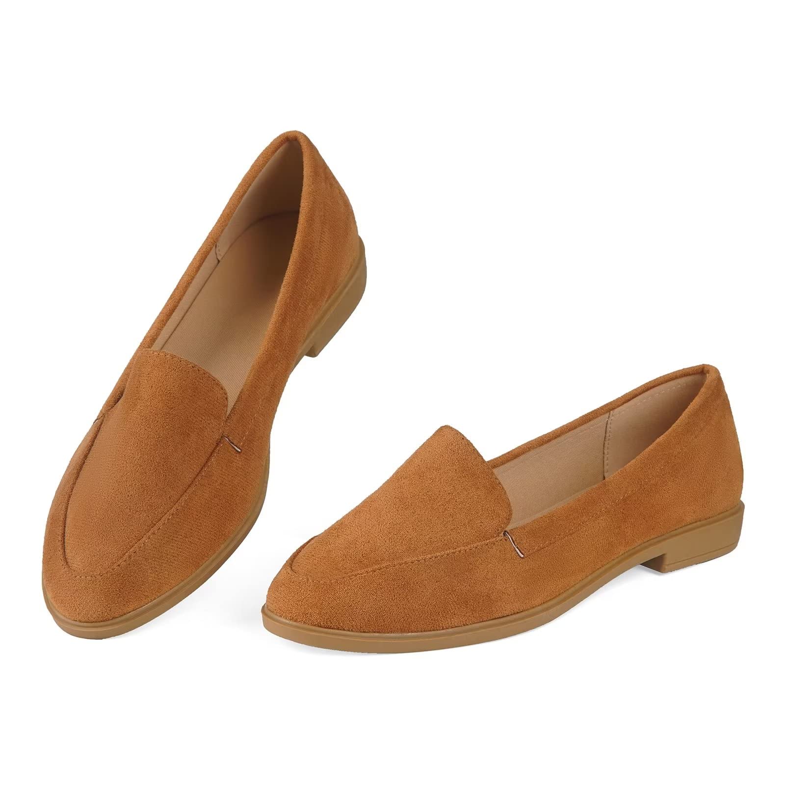 MUSSHOEWomen's Loafer Slip-on Flats for Women Dressy Comfortable Loafers for Women