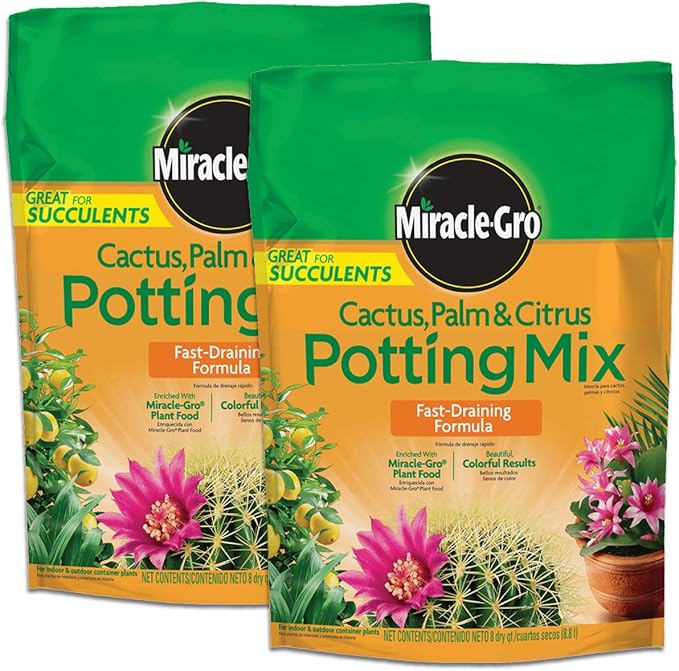 Miracle-Gro Cactus, Palm and Citrus Potting Mix, for Indoor or