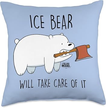We Bare Bears Take Care of It Throw Pillow