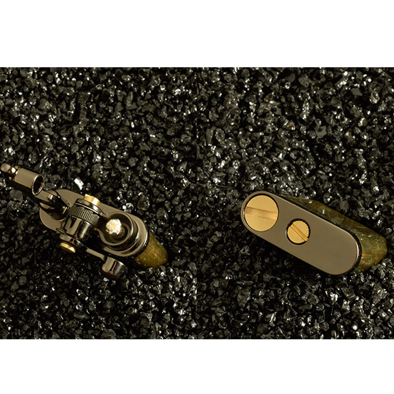 Vintage Kérosène Briquet Rétro Bronze Coupe-Vent Rechargeable Briquet Presse Allumage Bleu Doux Flamme Butane Gaz Briquet Gonflé Gadget Hommes Cadeau