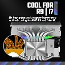 Cooler Master Hyper 620S Dual Tower ARGB CPU Air Cooler, 120mm PWM Fan, 6 gallery image