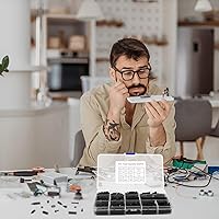 Vista 6 de 600 piezas M3 macho hembra separadores hexagonales de nailon tornillos tuercas, kit surtido de separadores y tornillos para placa base, pilar