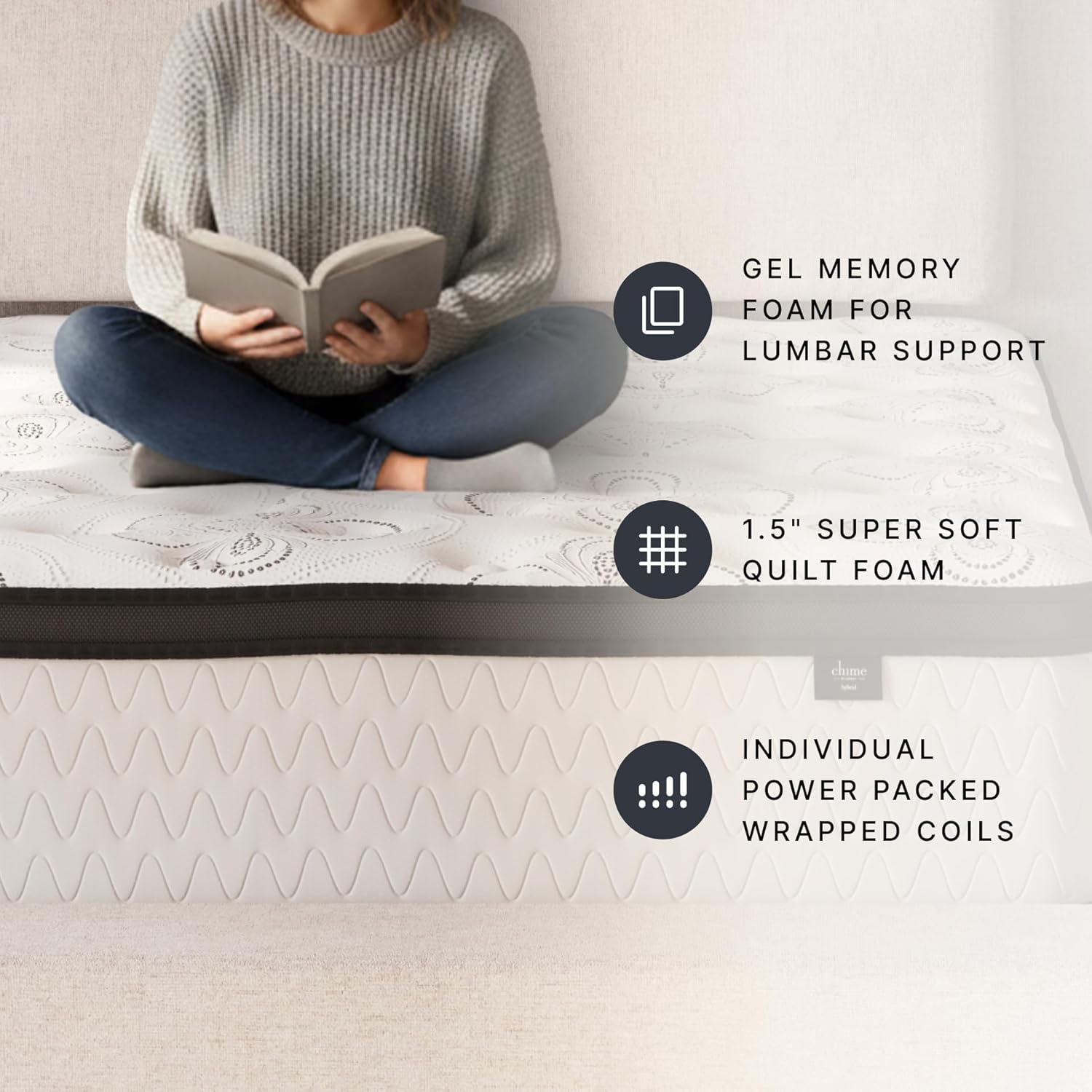 Signature Design by Ashley Chime Hybrid Queen 12