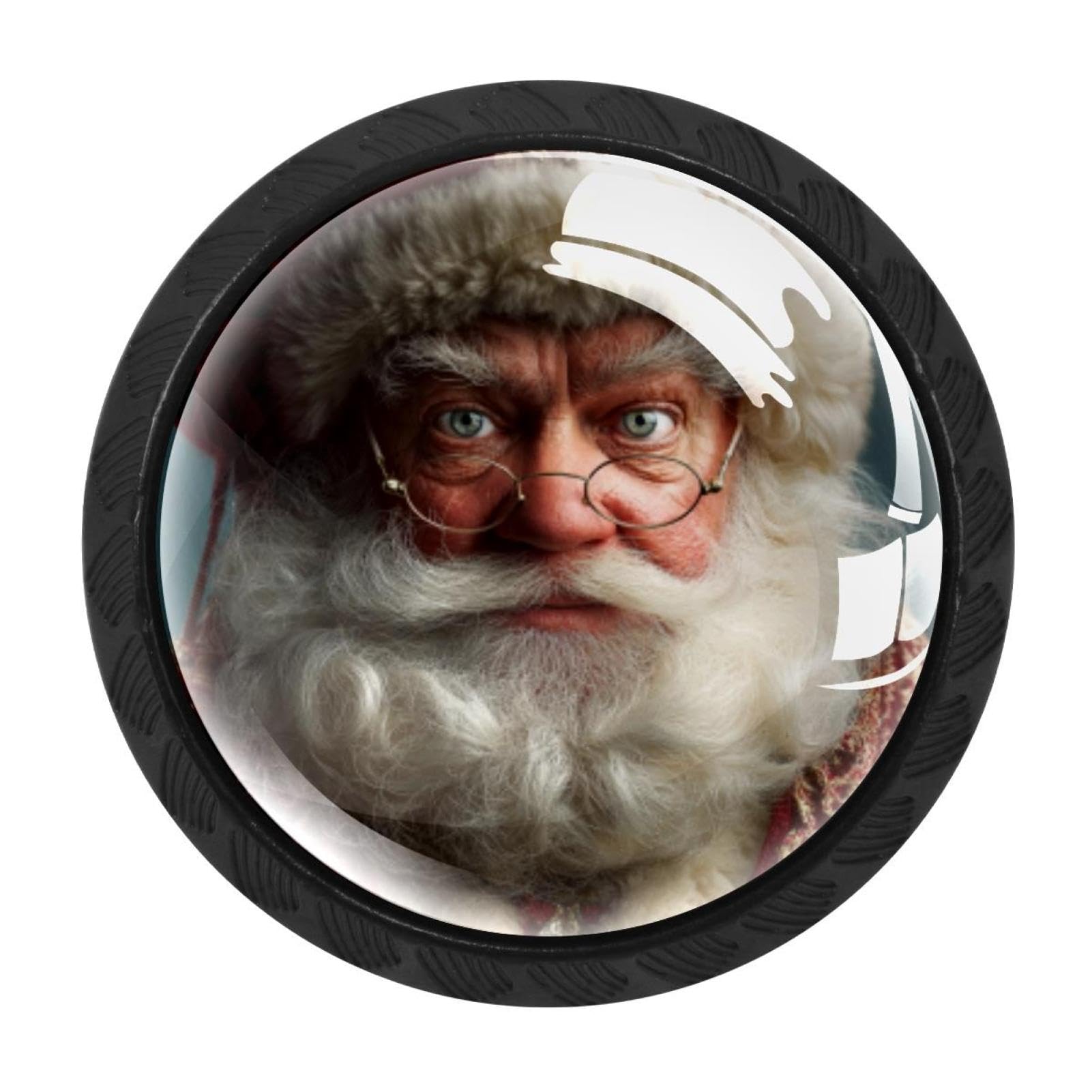 Chenzzzz Multicolored 15 4 Pack Christmas Santa Claus (1) Drawer Knob Cabinet Hardware
