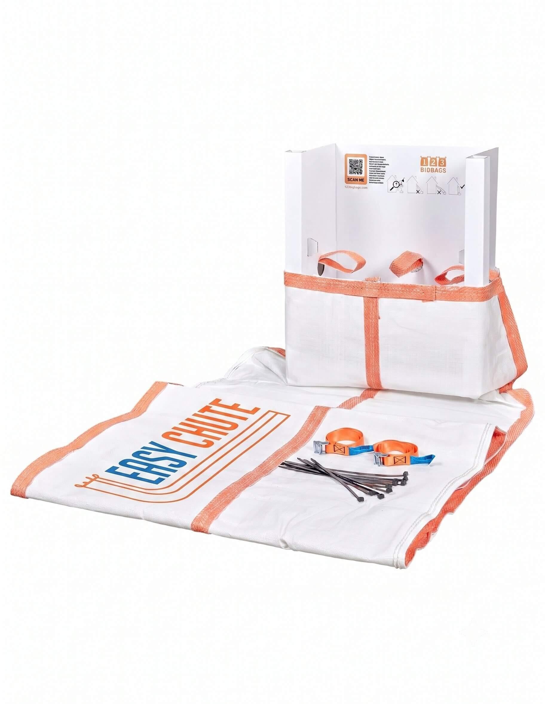 Easy Chute Schuttrutsche 3m Starter Kit | inkl. Füllboard, 5x Schuttsäcke, Kabelbinder, Spannband