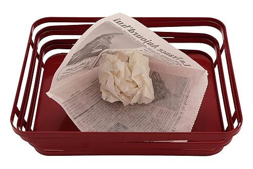 Miniatura 5 de G.E.T. 4-TF1600 - Forro de papel de periódico francés de 12 x 12 pulgadas, blanco seguro para alimentos, contenedor de delicatessen, molino