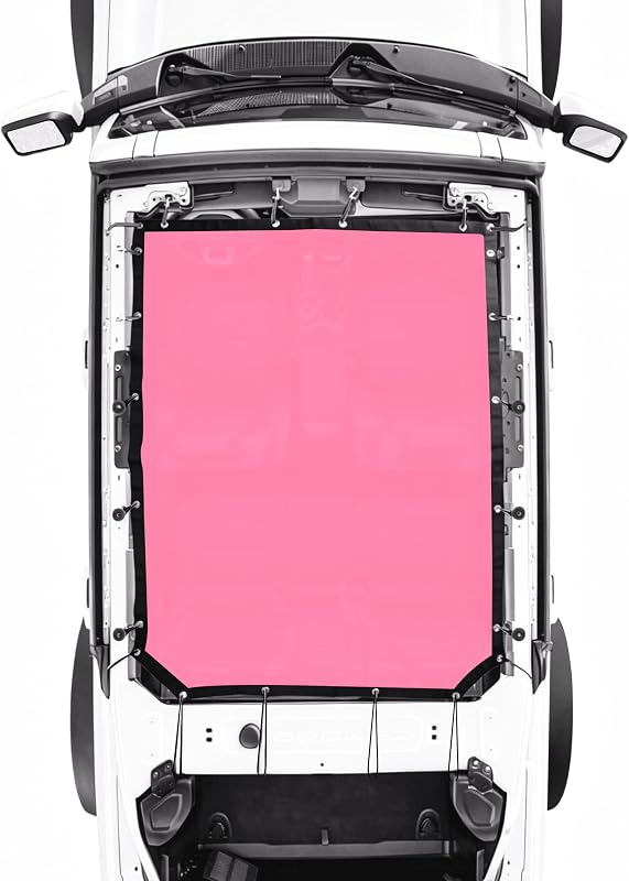 Tela de proteção solar Bimini rosa sukemichi para Ford Bronco 4 portas 2021–2026 – 1 unidade