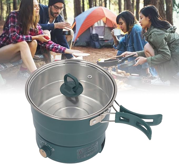 Olla Eléctrica Desmontable 1.6L YOUTHINK, Verde Oscuro, 500W miniatura 9