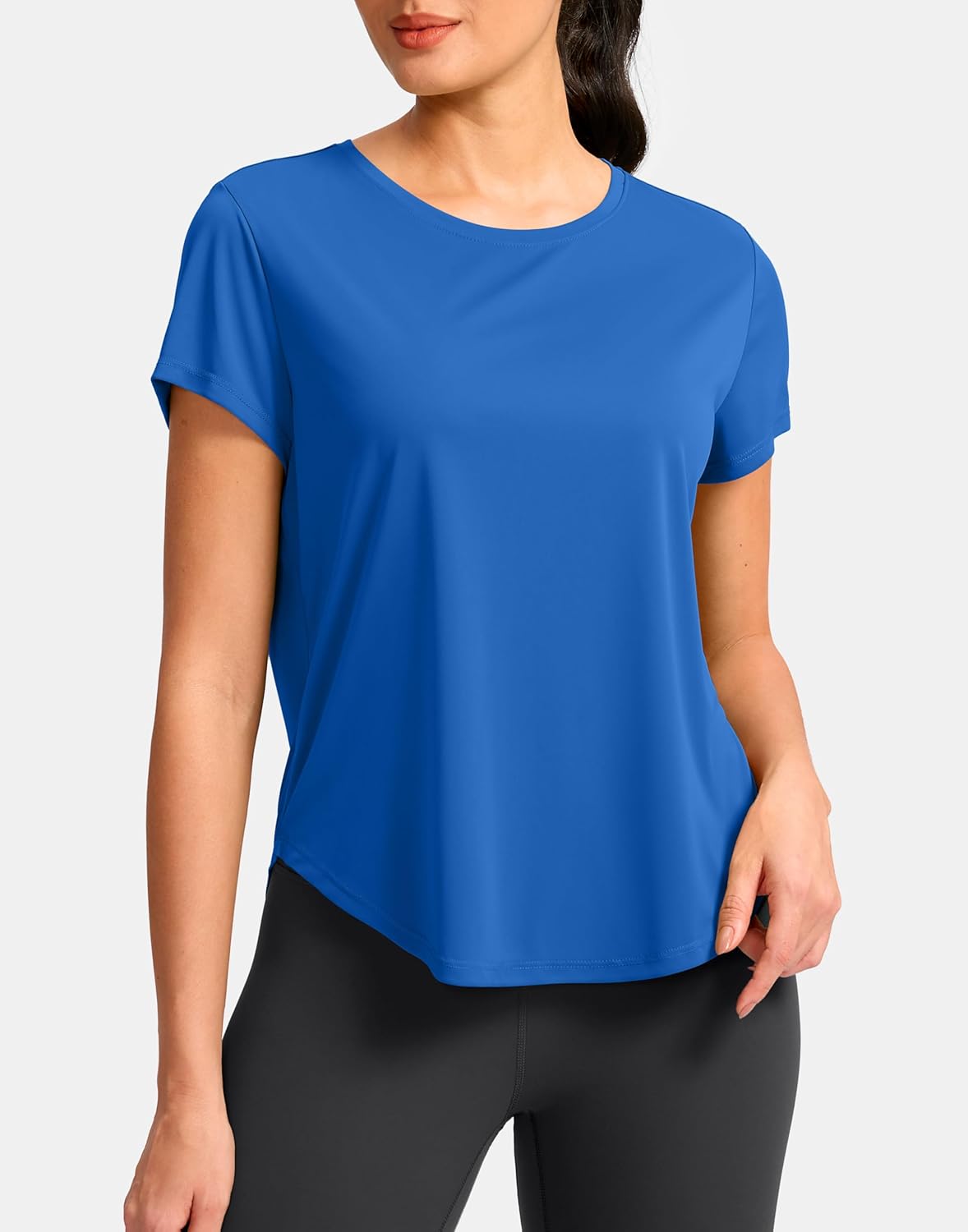 G Gradual Women's Workout Tops Short Sleeve Lightweight Athletic Yoga Running Shirts Loose Fit Quick Dry Gym T-Shirts