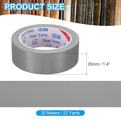 Miniatura 7 de PATIKIL Cinta de encuadernación de 1 pulgada, cinta de reparación de encuadernación de tela de 22 yardas, cinta autoadhesiva para reparar libros