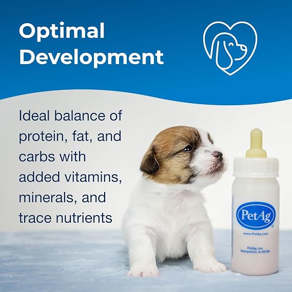 PetAg Esbilac Puppy Milk Replacer Powder - 12 oz, Pack of 2 - Powdered Puppy Formula with Prebiotics, Probiotics & Vitamins for Puppies Newborn to Six Weeks Old - Easy to Digest