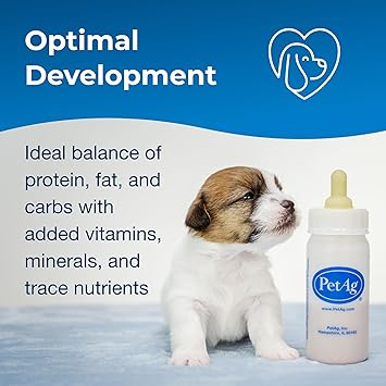 PetAg Esbilac Puppy Milk Replacer Powder - 12 oz, Pack of 2 - Powdered Puppy Formula with Prebiotics, Probiotics & Vitamins for Puppies Newborn to Six Weeks Old - Easy to Digest
