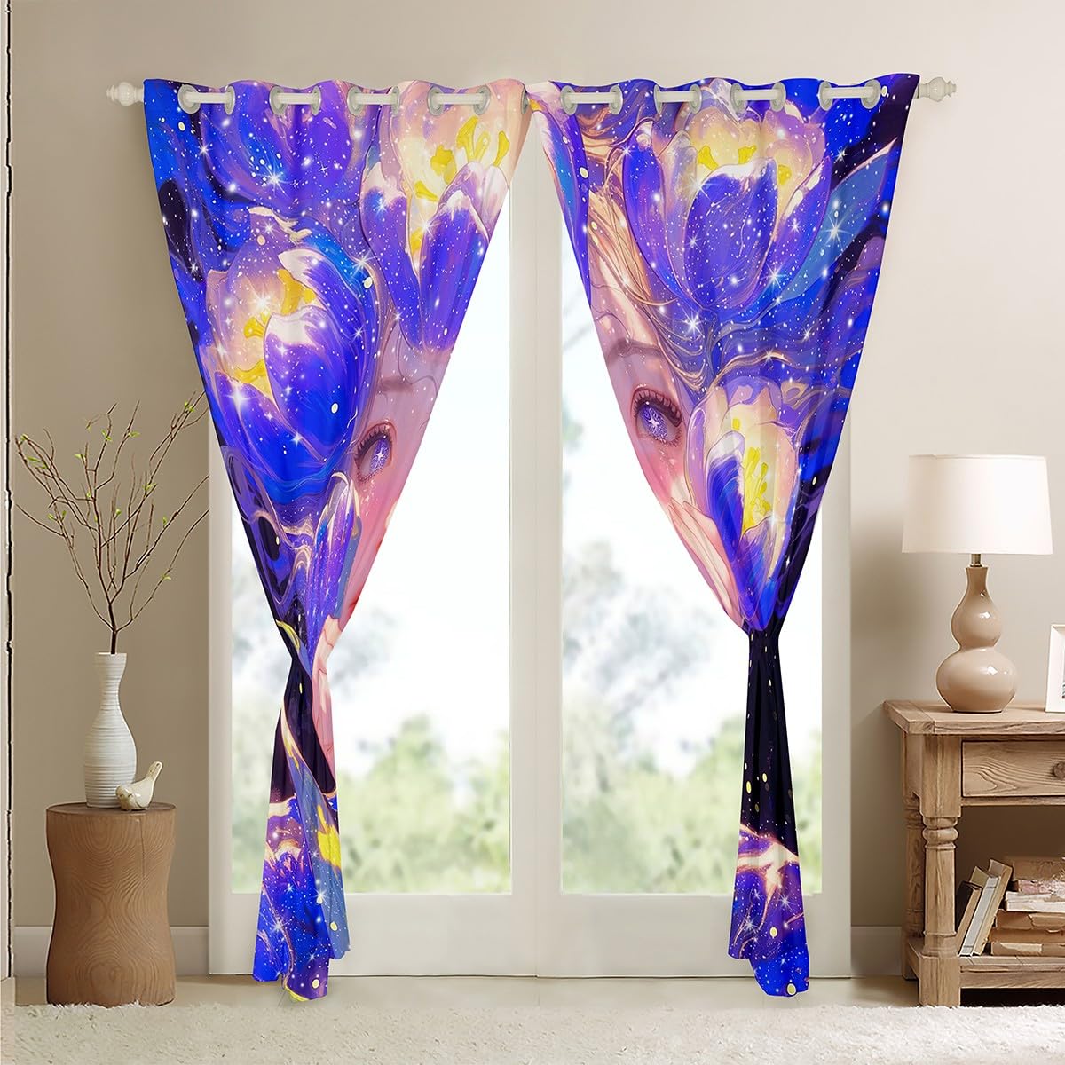 Tende da Gioco per Camera da Letto Tende Termoisolanti da Gaming per Ragazzi Adolescenti Decorazione Videogiochi Tenda Controller di Gioco Trattamento Finestre Arancione 167,6 x 228,6 cm