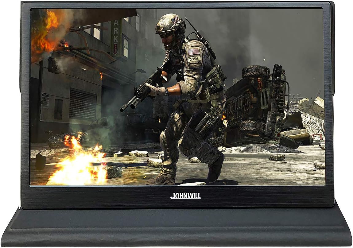 Portable Monitor for Laptop, 15.6" Gaming Monitor 1920X1080 IPS Portable Display HDMI Input, USB Powered,Built-in Speaker,Compatible with Laptop,PC,PS4, PS3, Xbox Ones,Raspberry Pi