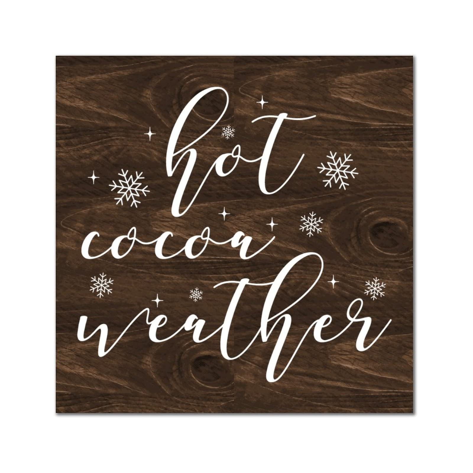 Plaque murale en bois Hello Winter de 35 cm - 7