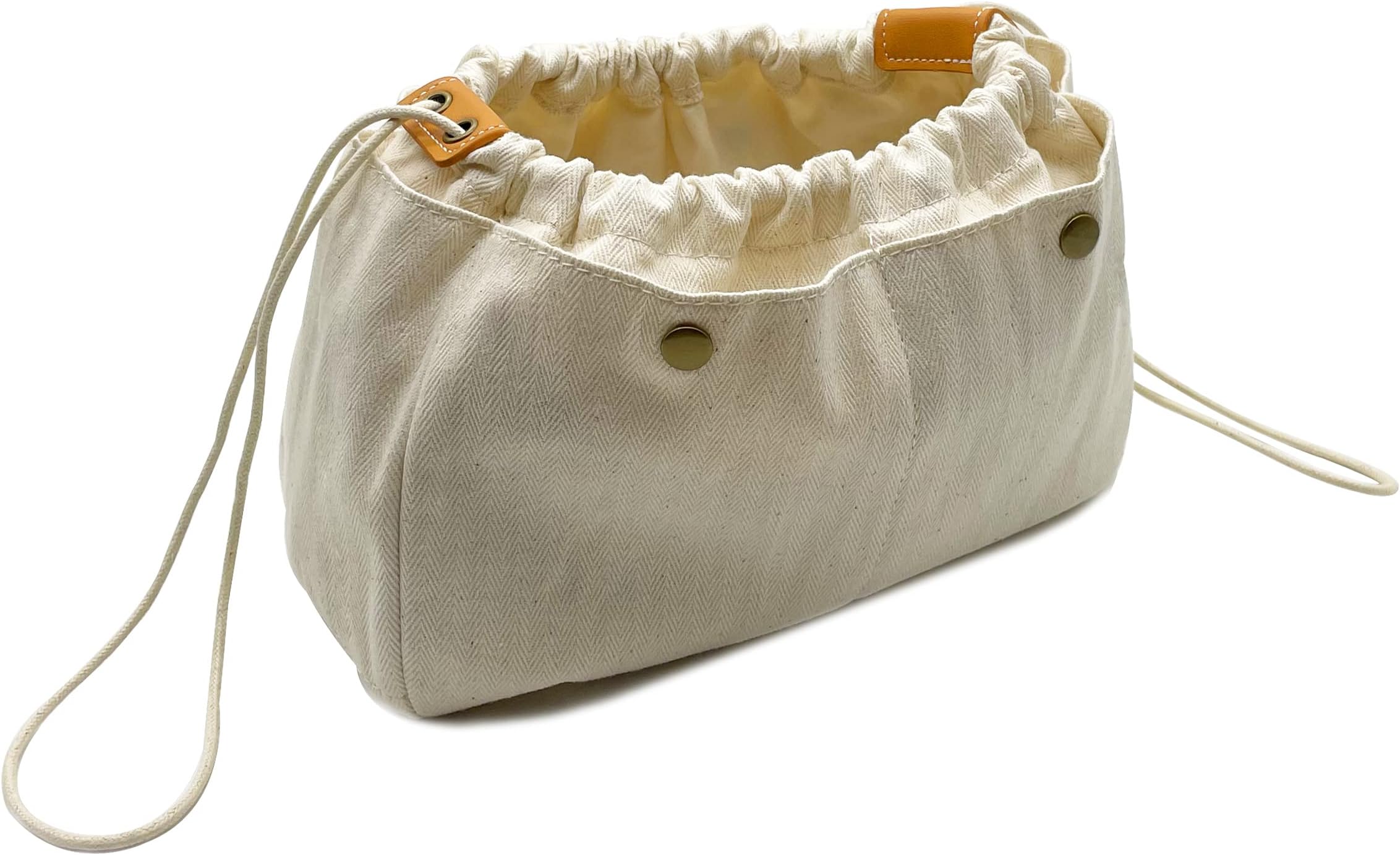 SundayZaZaCanvas Handbag Organizers, Sturdy Purse Insert Organizer Bag in Bag, 6 Pockets 3 Sizes