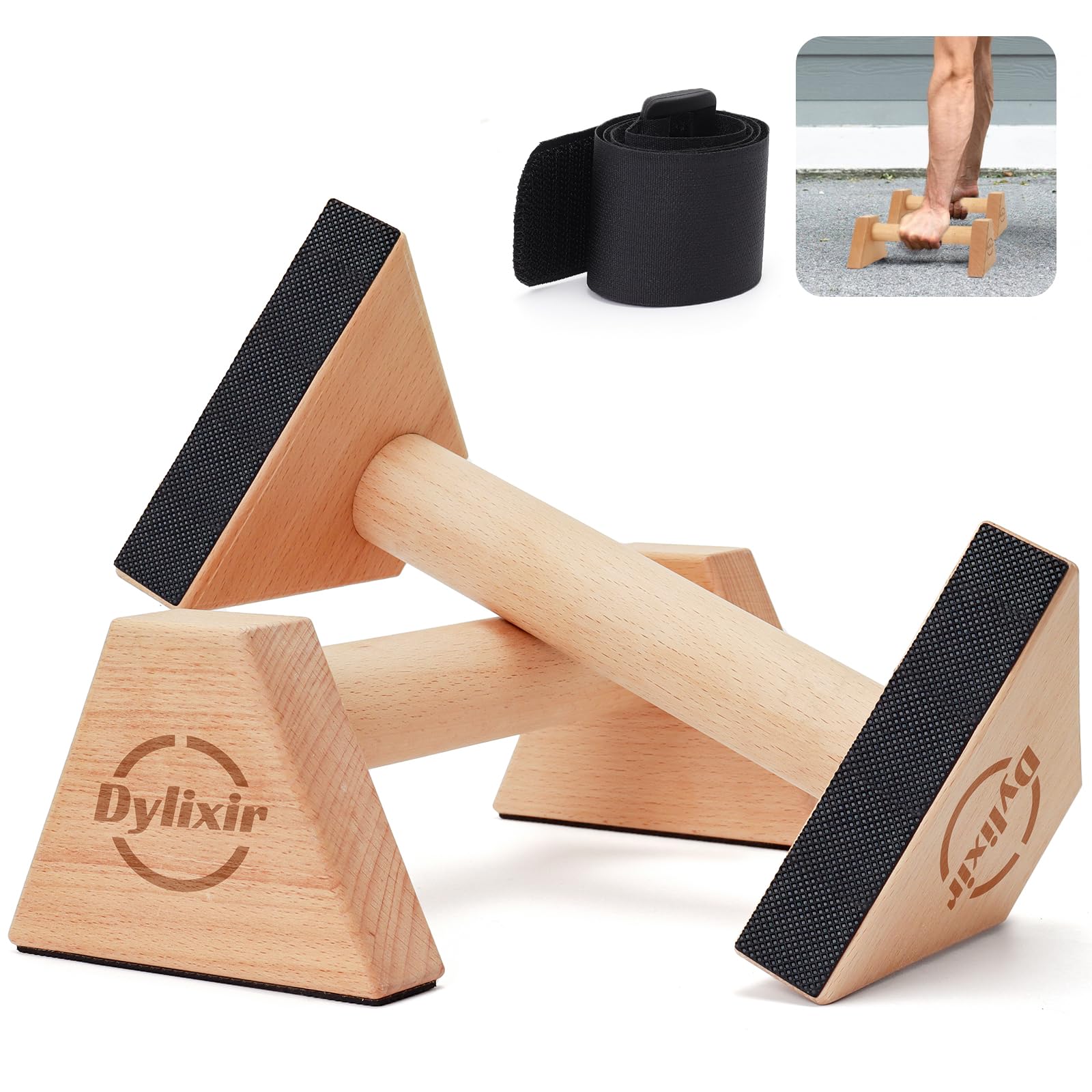 Liegestützgriffe 2 Push Up Bars Holz Parallettes