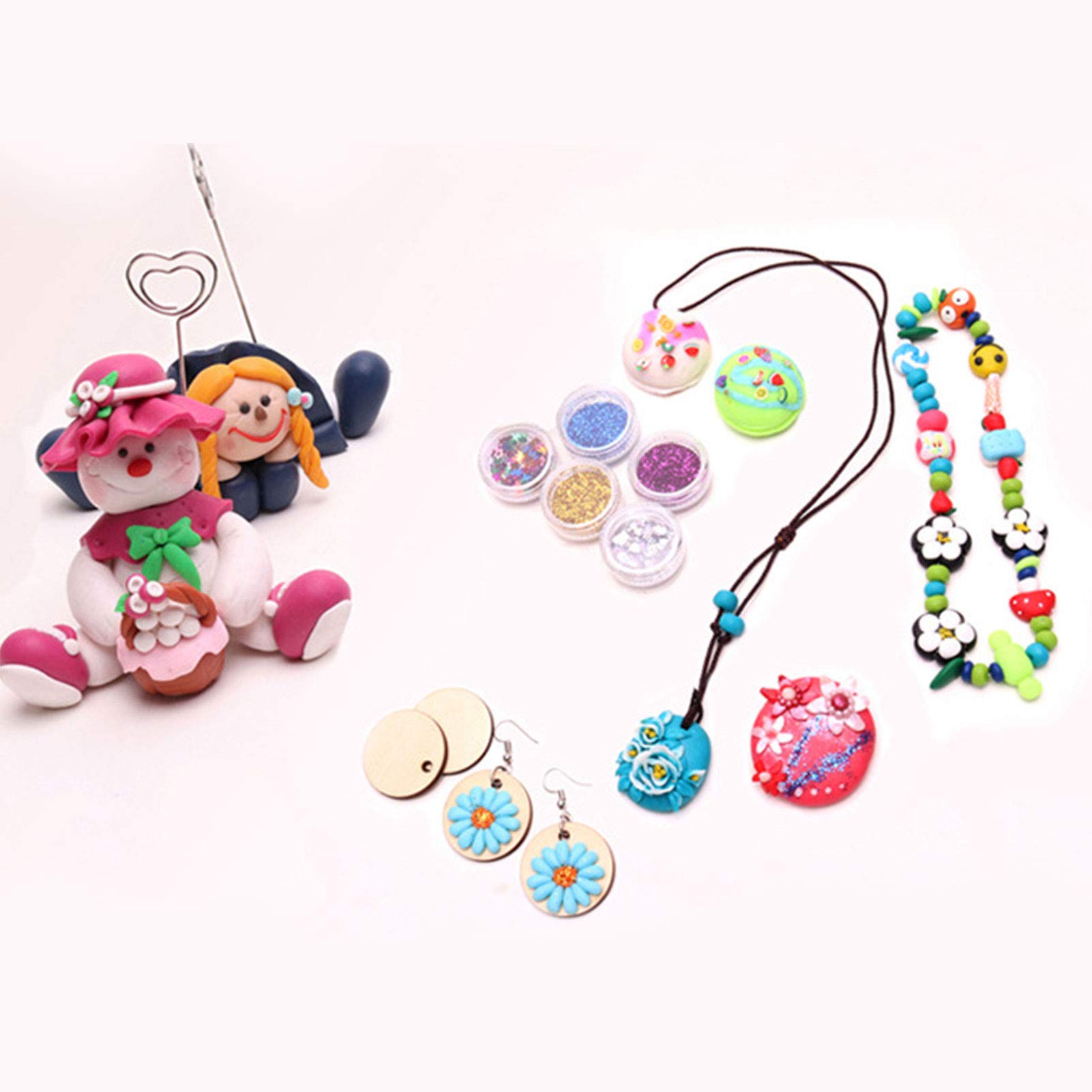 Pâte Polymère - 24/32/60 Couleurs Safe Et Non Toxique Pâte Polymère, DIY Pâte Polymère Craft Kit avec Outils Et Accessoires, Meilleur Cadeau pour Les Enfants (60 Couleurs)