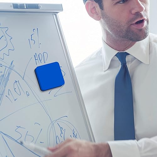 Miniatura 5 de OFFICDO Borrador de borrado en seco, paquete de 48 mini borradores magnéticos de pizarra blanca para niños, estudiantes, aula, suministros para