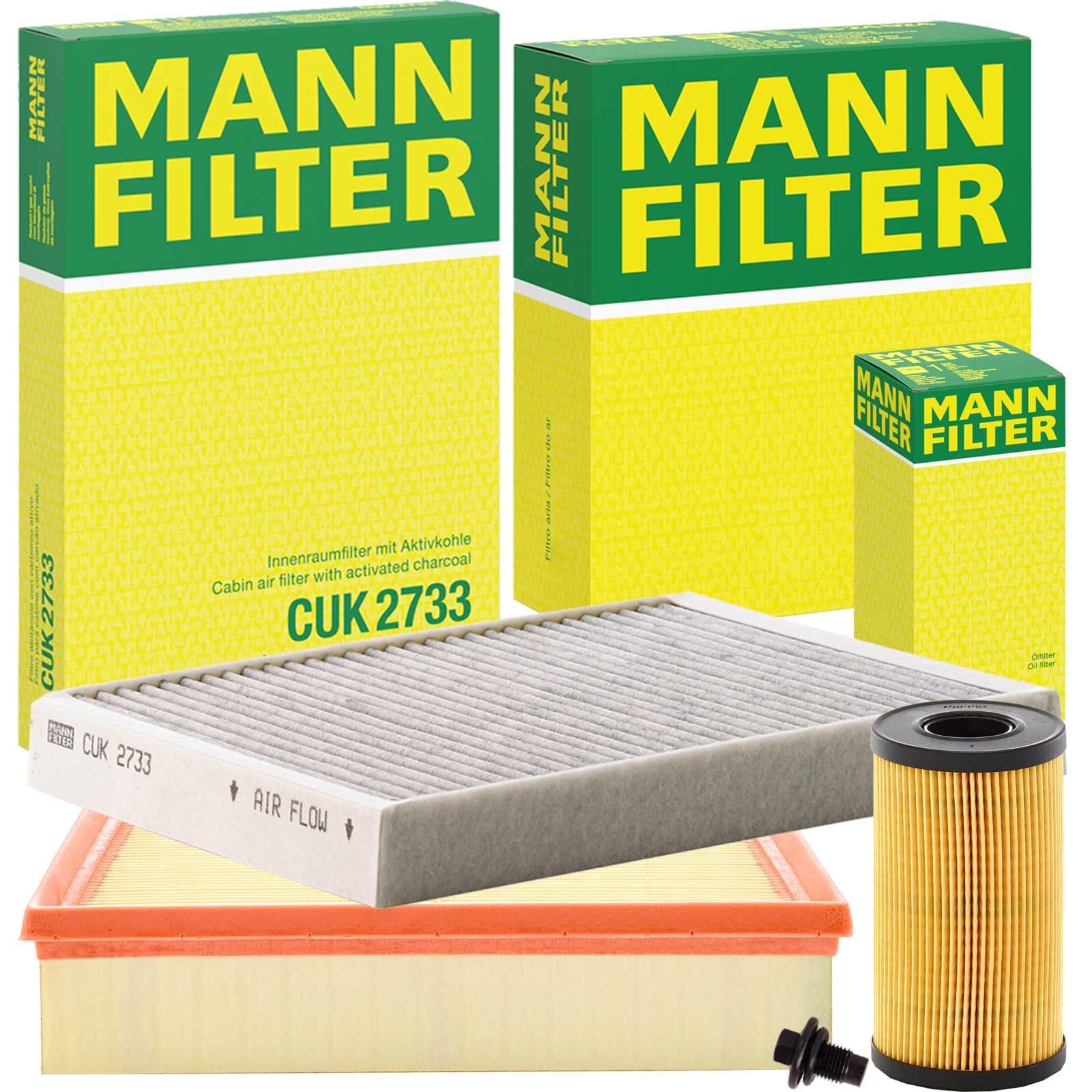 Mann Inspektionspaket | C28022(LX4392)+CUK2733(LAK387)+HU6024z+256.850.001 passend für E-Pace X540 Discovery/evoque