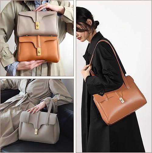 Miniatura 6 de POPSEWING Kit de bricolaje suave para 16 bolsas de mano para niñas, kit de trabajo de cuero con bolsa de costura para bolsa de hombro, kit de cuero