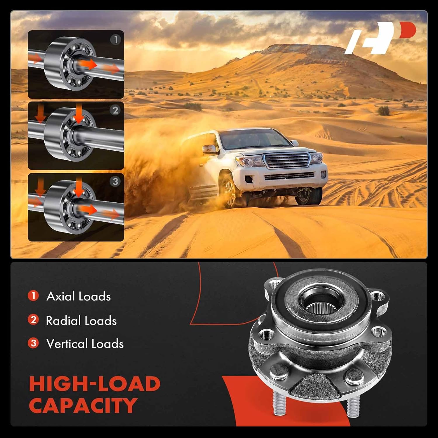 A-Premium 2 x Front Wheel Bearing and Hub Assembly with 5-Lug Compatible with Toyota RAV4 2006-2018, Mirai 2016-2020, Scion tC 2011-2016, Non-ABS - Image 5