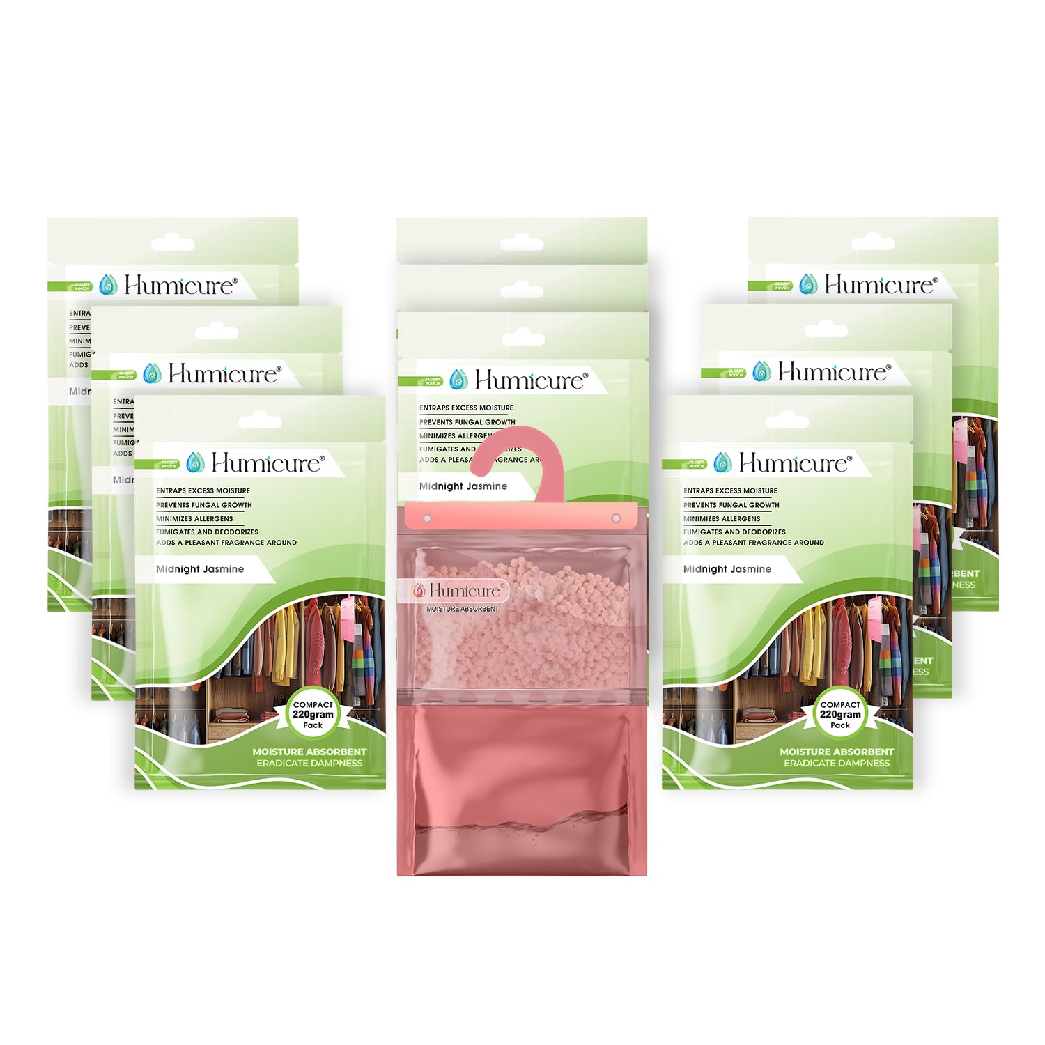 Moisture Absorber Dehumidifier - Fresh Fragrance Packs -9 Moisture Absorber Dehumidifier - Fresh Fragrance Packs -9