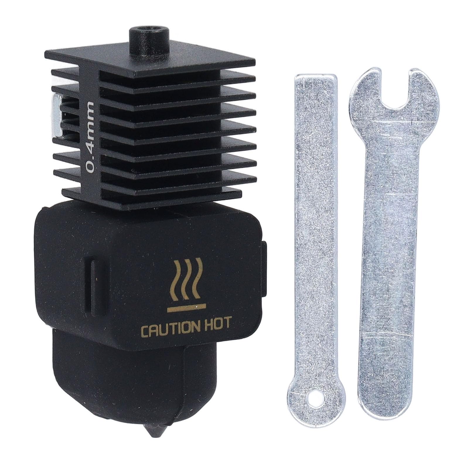 Zestaw Dysz Drukarka 3D Hotend Wyjmowana Stal Hartowana do Lab A1 A1 Mini Ulepszona Wersja Ni-platerowany Mosiądz Stop Tytanu Silikonowe Włókno Gniazdowe (0,4 mm)