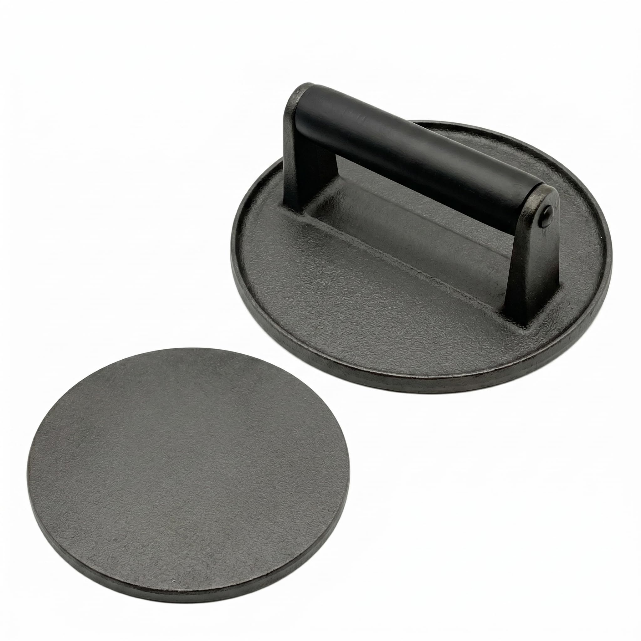 CleaZeny 16.2cm Cast Iron Smash Burger Press & Grill Weight