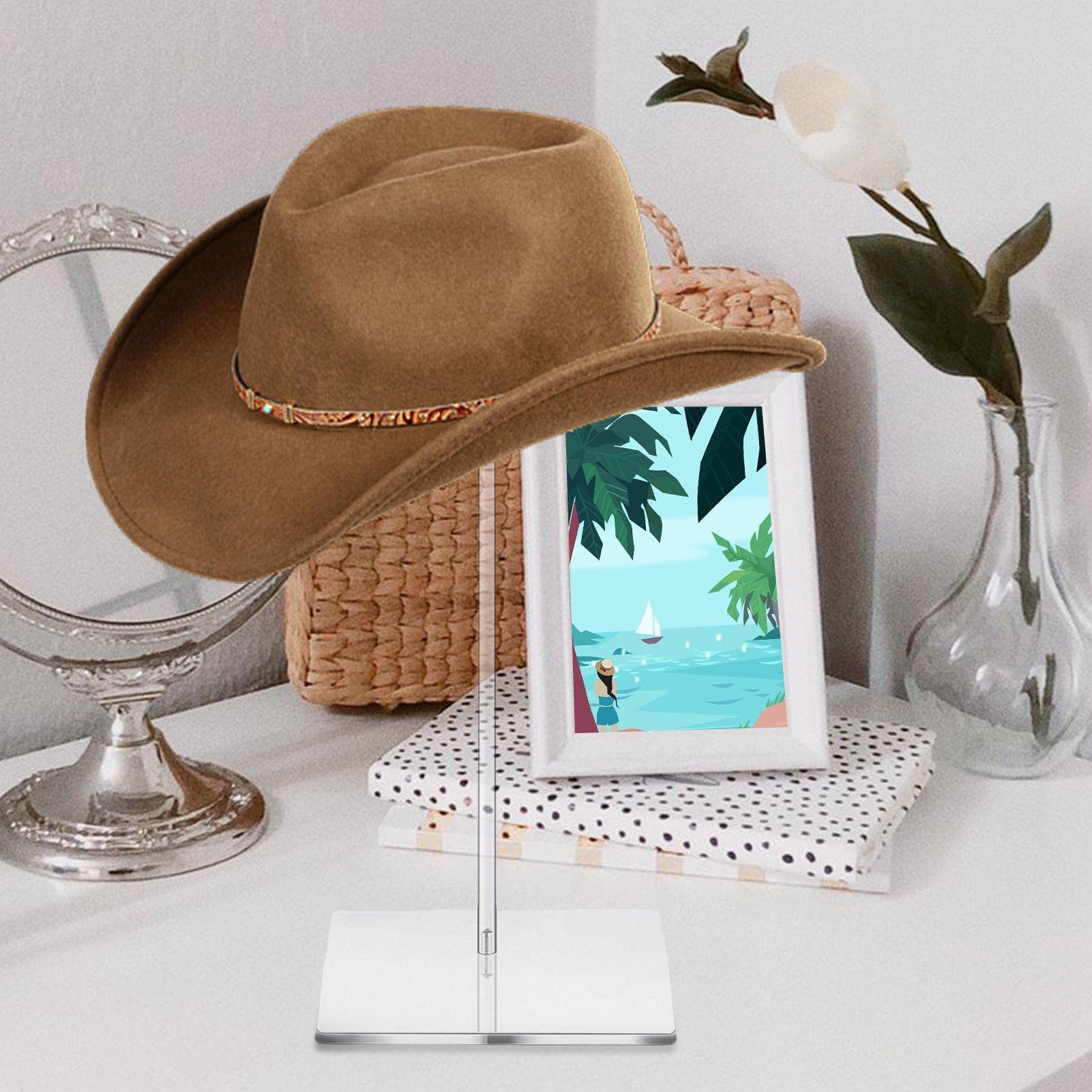 Espositore Per Cappelli In Acrilico Trasparente - Supporto Per Parrucche, Cappelli Baseball, Decorazione