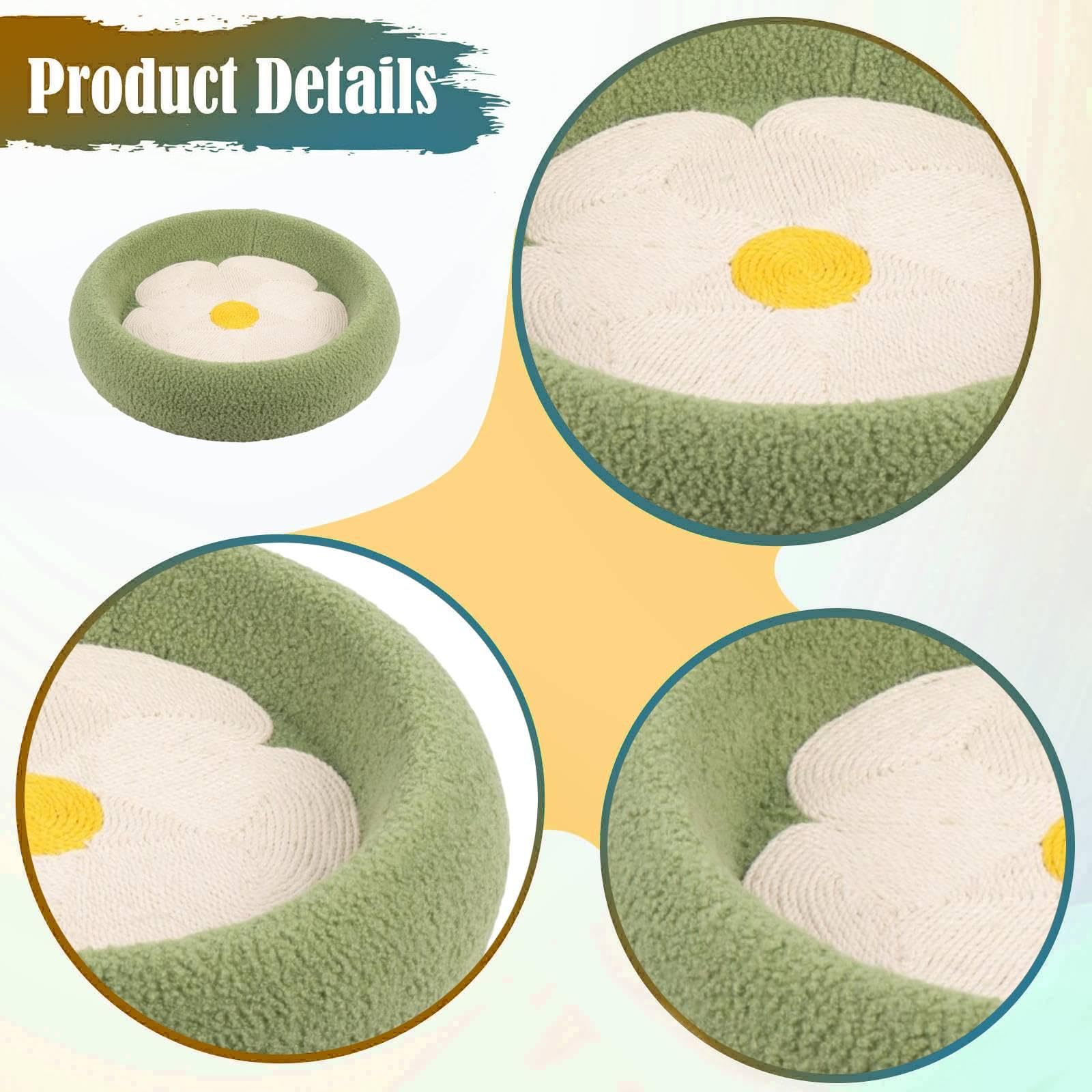 Kratzbrett, Kratzschale, Krallenschleifbrett, rundes Katzenspielzeug, Nest, Möbelschutz, 50 cm Durchmesser