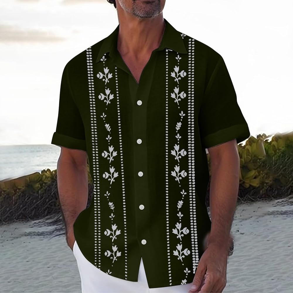 Chemise A Fleur Homme Chemise Hawaienne Homme Manches Courtes Chemises Fleur Fin Code Promo Amazon 5 Euros