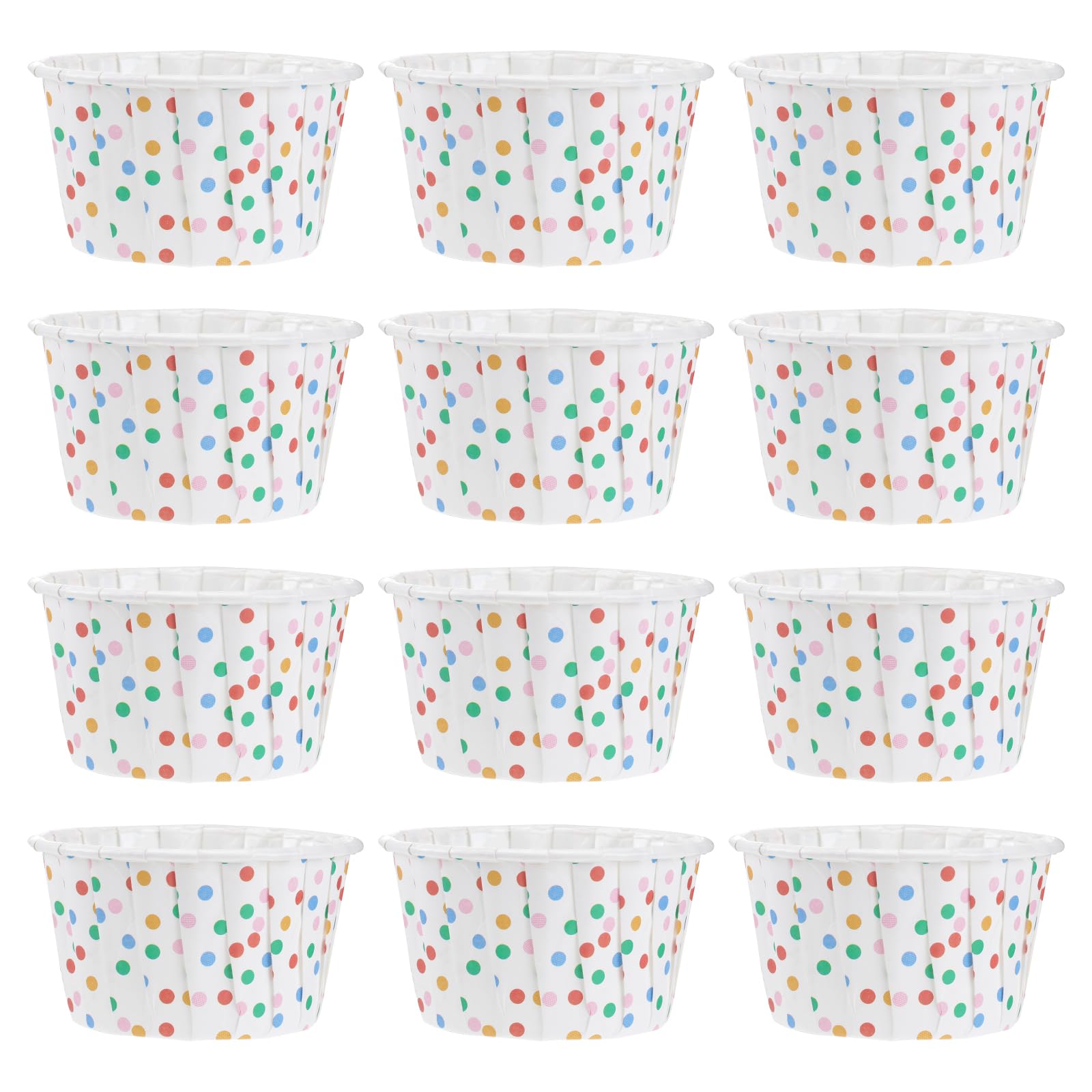 Angoily 100Pcs Paper Ice Cream Sundae Cups, Paper Disposable Dessert ...