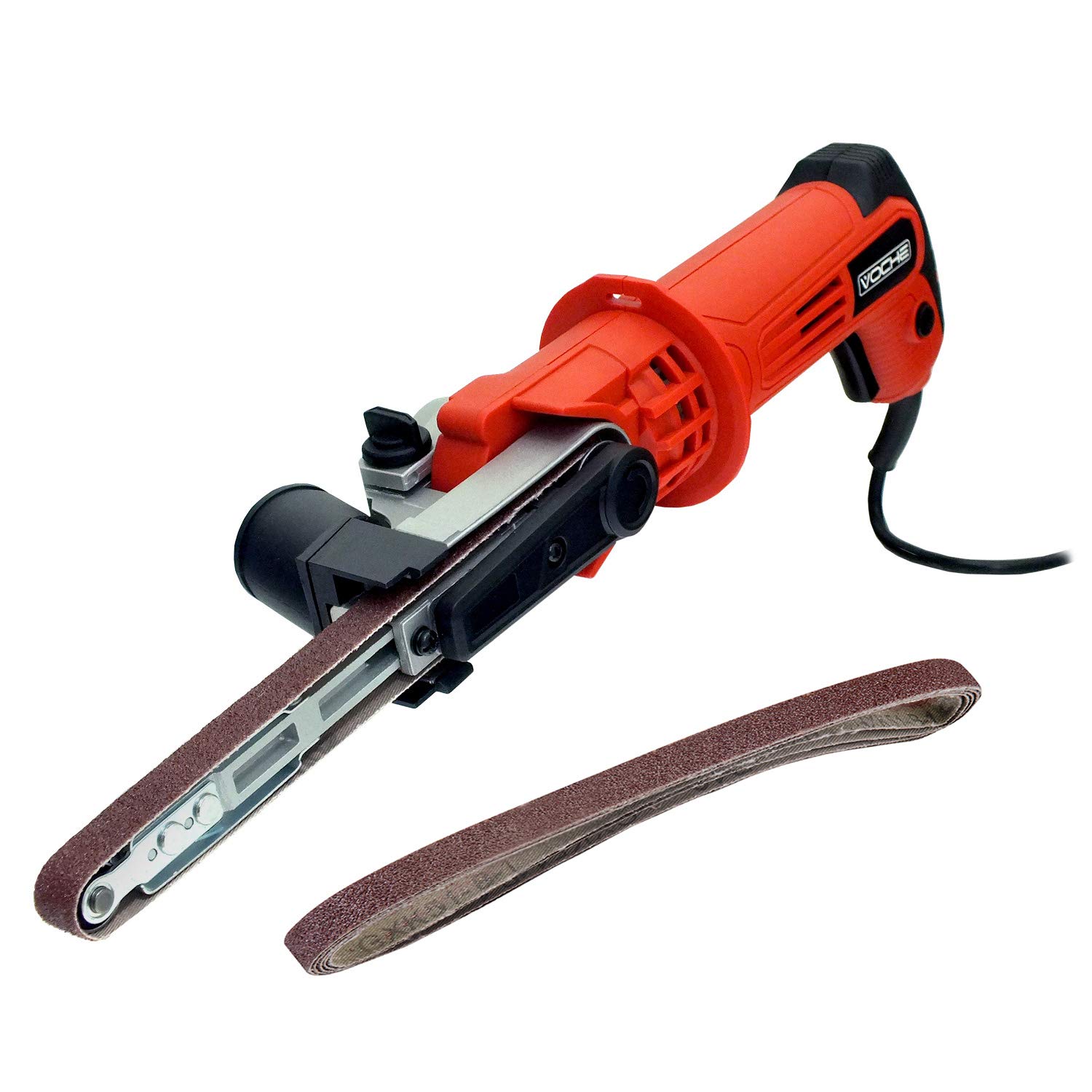 Bapole Voche® 260W 13Mm Electric Power Belt Finger File Sander With 3 Assorted Grit Sanding Belts