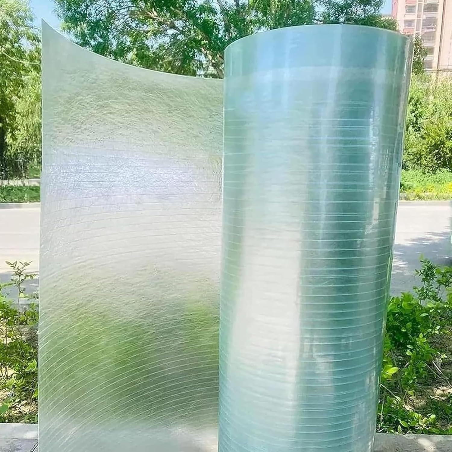 Lámina de policarbonato para Techo de Invernadero, Ideal para reemplazar Paneles de cobertizo, con protección UV, Resistente a Impactos y a la Lluvia, Ideal para cobertizos de automóviles, m