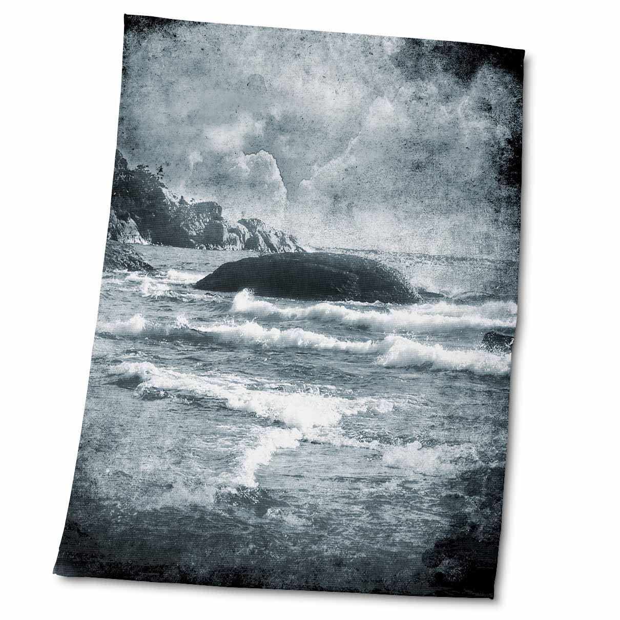 3dRose Storm On The Horizon - Gritty Photography of a Lake Superior Storm... - Towels (twl-120351-2)