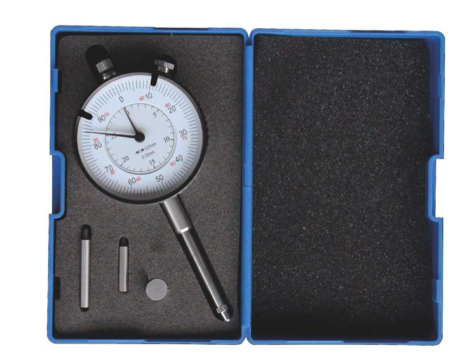 MIB Messuhr 30 mm mit Verlängerung 20 + 30 mm + Tellereinsatz ø 10 mm: 58 mm