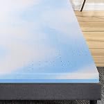BedStory Memory Foam Mattress Topper Queen, 3 Inch Cooling Gel Foam Double Bed Topper for Pressure Relief, Ventilated Design Bed Topper in a Box, CertiPUR-US Certified, Medium Firm, Queen Size