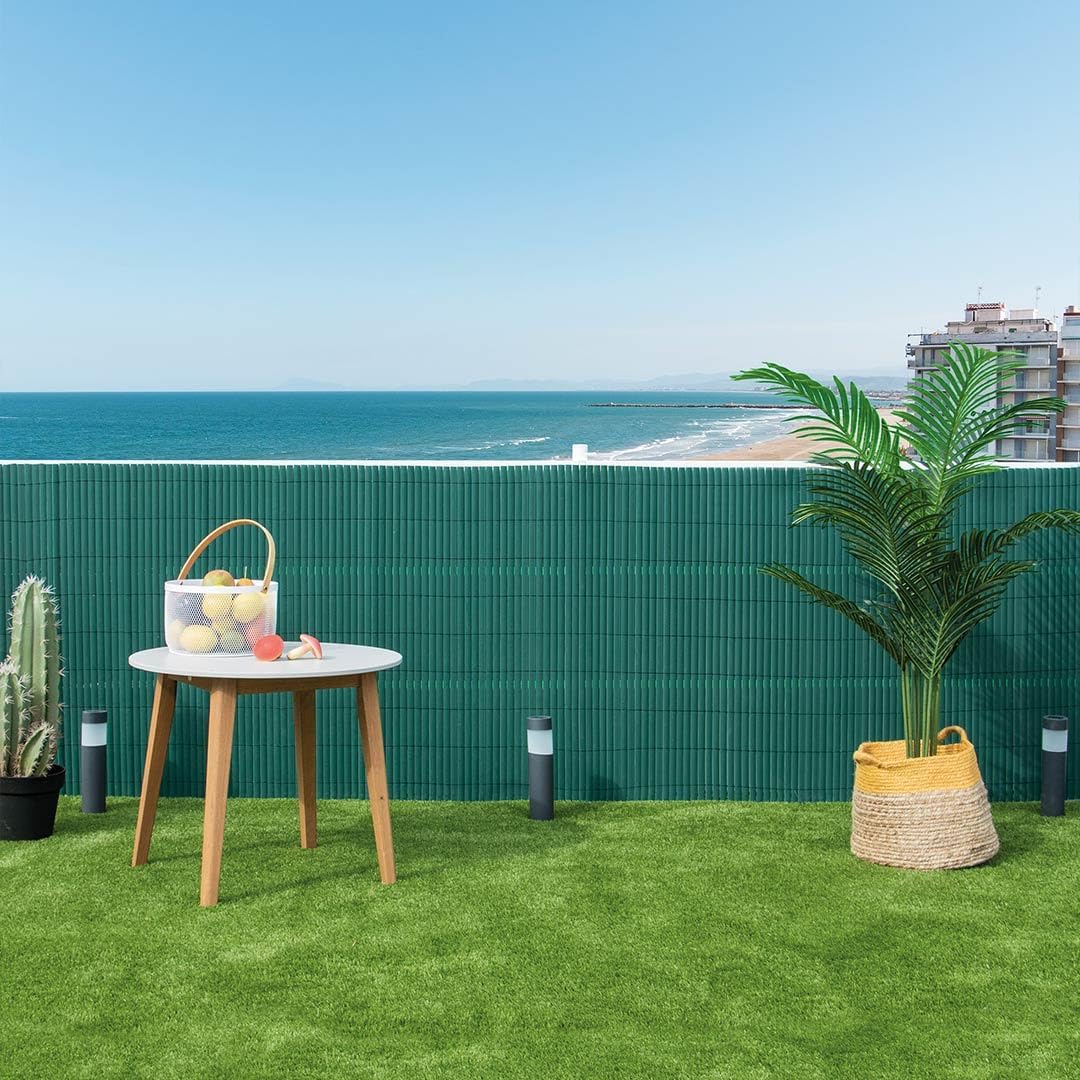 Cañizo PVC Essential Recycane Doble 20mm Verde 1x3m