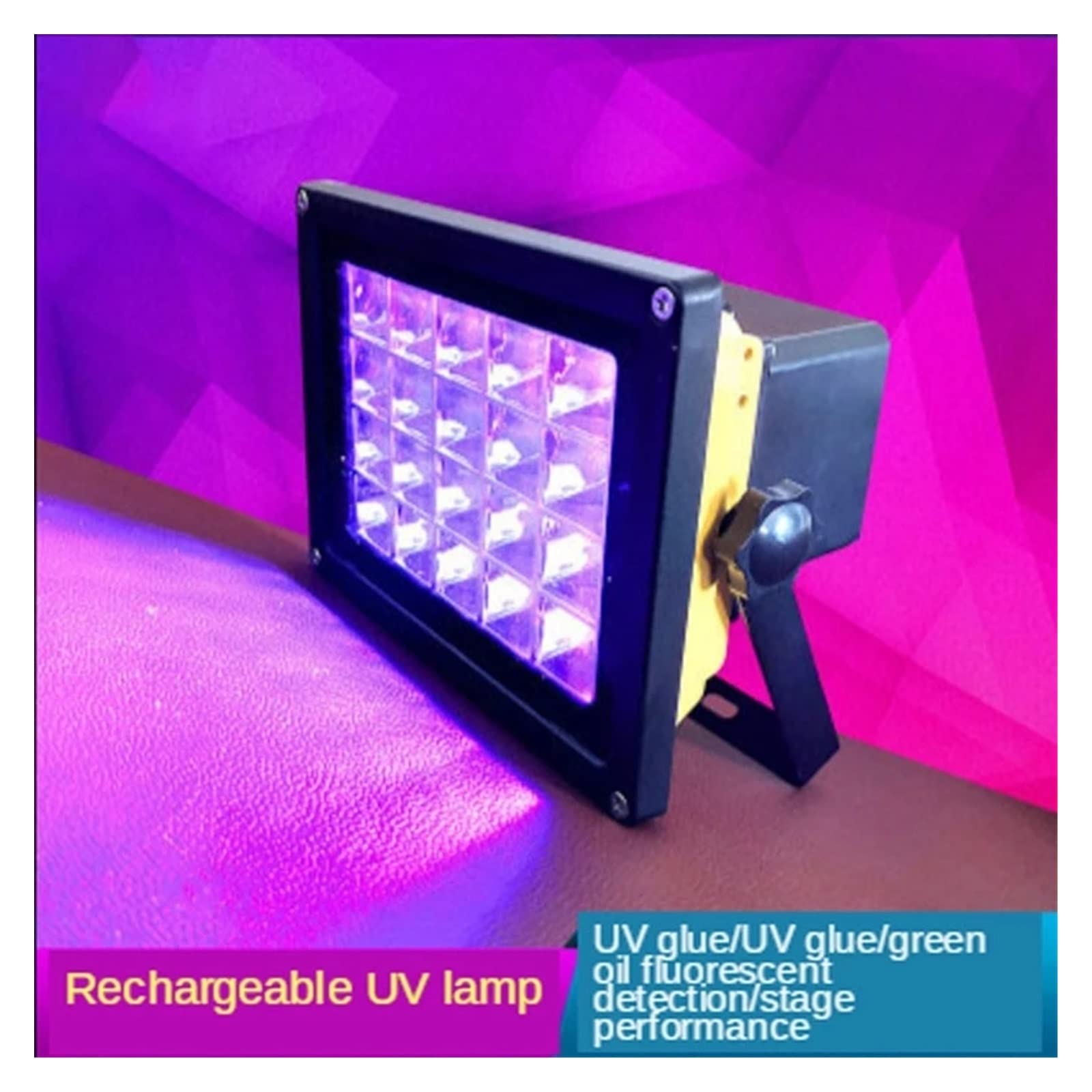 Lampe de polymérisation UV, 365nnm 395nm 405nm LED lampe de polymérisation de Gel UV 200W Charge Portable SLA DLP 3D bricolage résine UV processus de polymérisation lumière de scène(405nm)