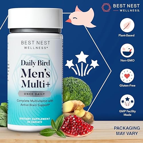 Miniatura 7 de Daily Bird Multi+, metilfolato, metilcobalamina (B12), multivitaminas, probióticos, mezcla orgánica de alimentos enteros naturales, suplemento