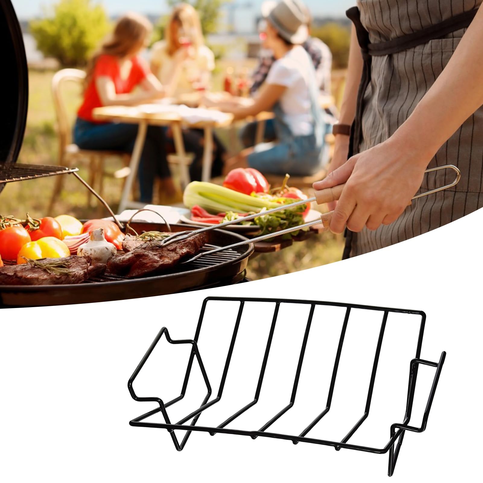 V Shape Rack Design Roast Chicken And Pork Rack With Handles Turkey Roasting KAMaster V ...