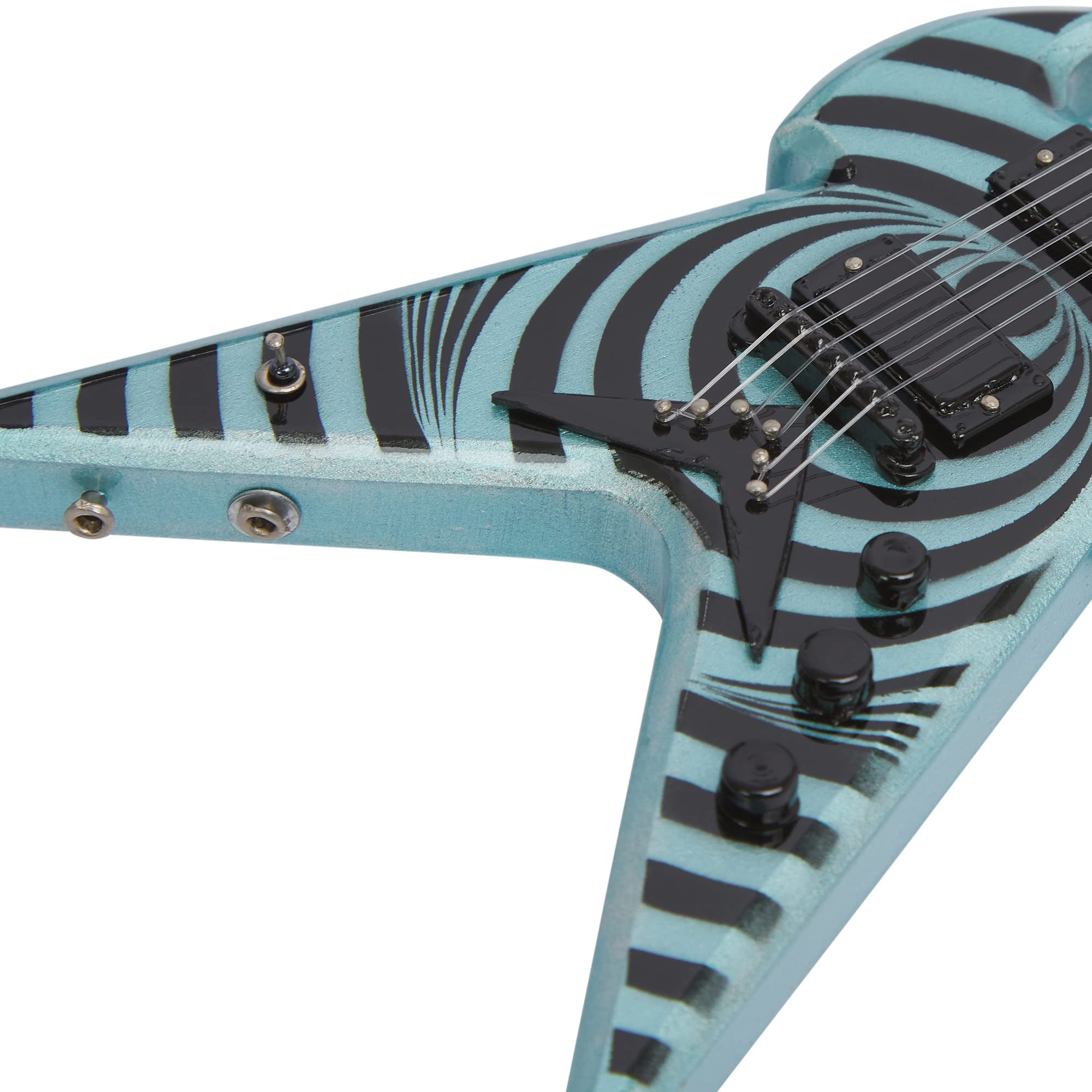 Axman Zakk Wylde - Replica chitarra in miniatura – Martello da guerra – Regali musicali – ornamentale fatto a mano 1/4
