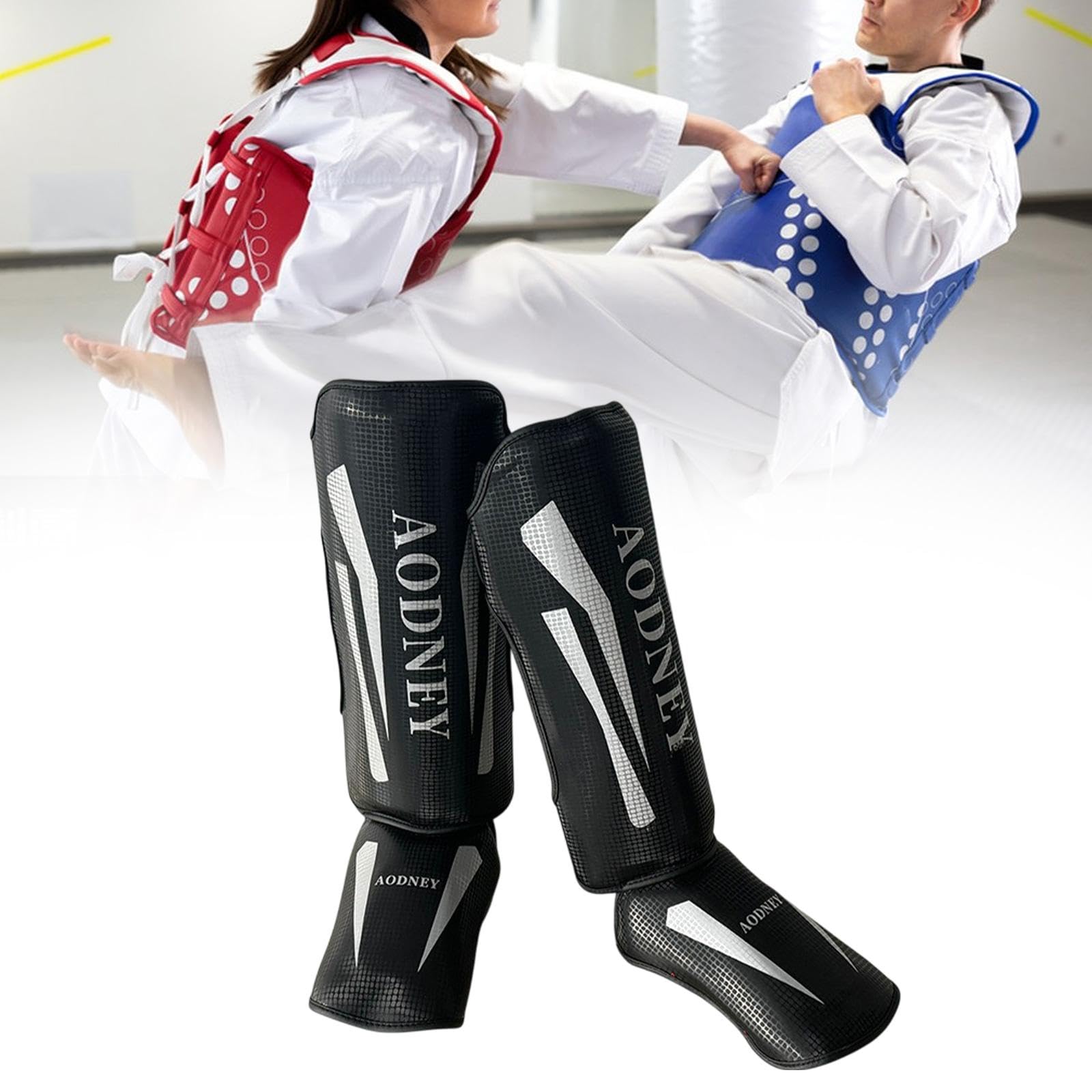 Parastinchi da Muay Thai, Protezioni per Tibie del Piede, Protezioni per Gambe, Protezione per Tibie per Sparring E Calci.