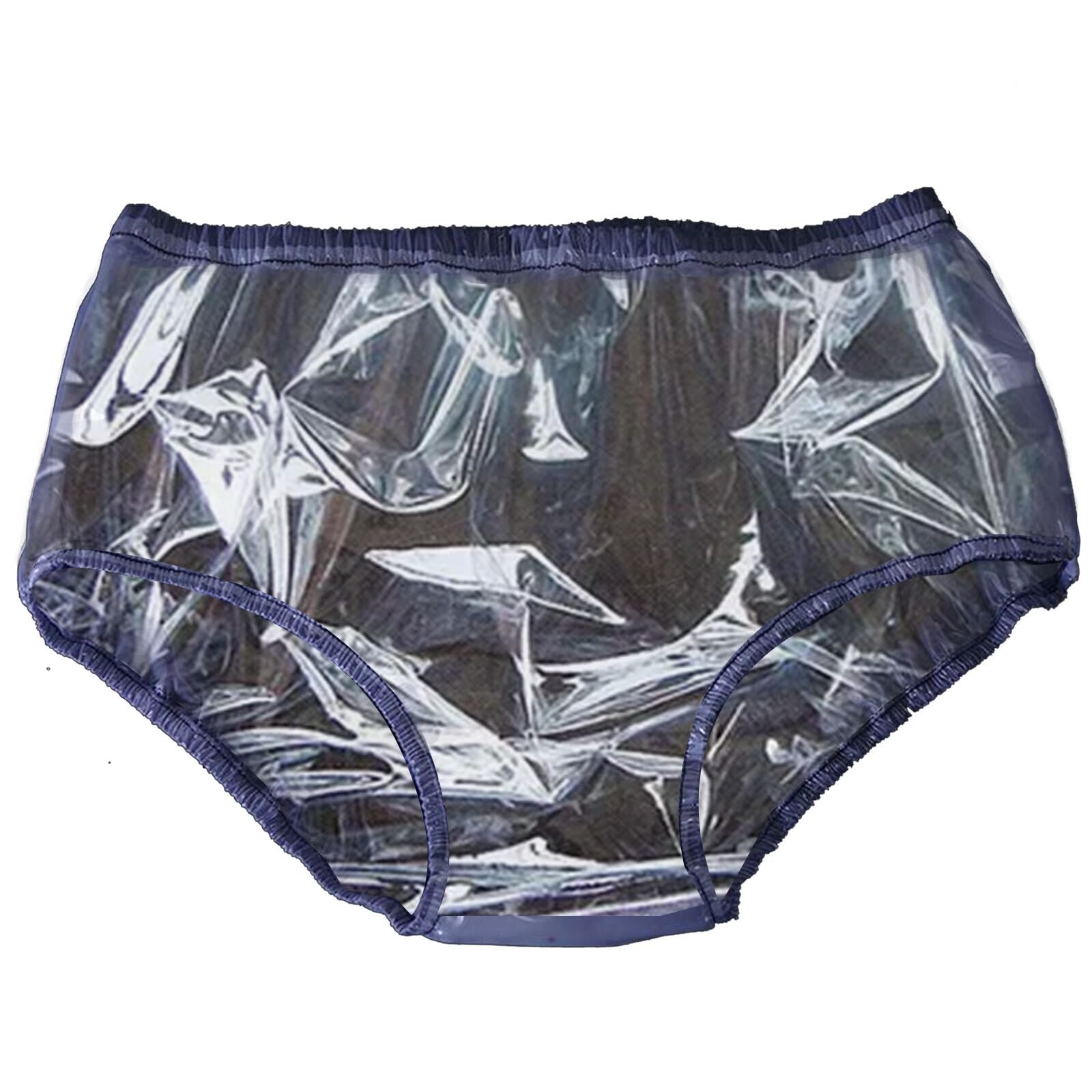 Plastic Pants for Adults with Incontinence,Transparent PVC high-Waist Briefs,Reusable Elderly Diapers,Soft, Noiseless,Adult Incontinence Pants,Plastic Diapers
