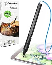 SonarPen - Pressure Sensitive Smart Stylus Pen with Palm Rejection and Shortcut Button. Battery-Less. Compatible with Apple iPad/iPhone/Android/Switch (Blue)