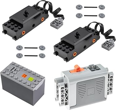 Technic-Parts Power-Functions kit Train-Motor Battery-Box Compatible with Major Brands