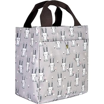 Amazon ランチバッグ 保冷バッグ かわいい 耐水性 女性向け お弁当袋 軽量 ミニバッグ 帆布 カバン ミニトートバッグ 大容量 子供用として オフィス 通勤 通学 ピクニック グレー ランチバッグ ランチ巾着 ランチベルト オンライン通販