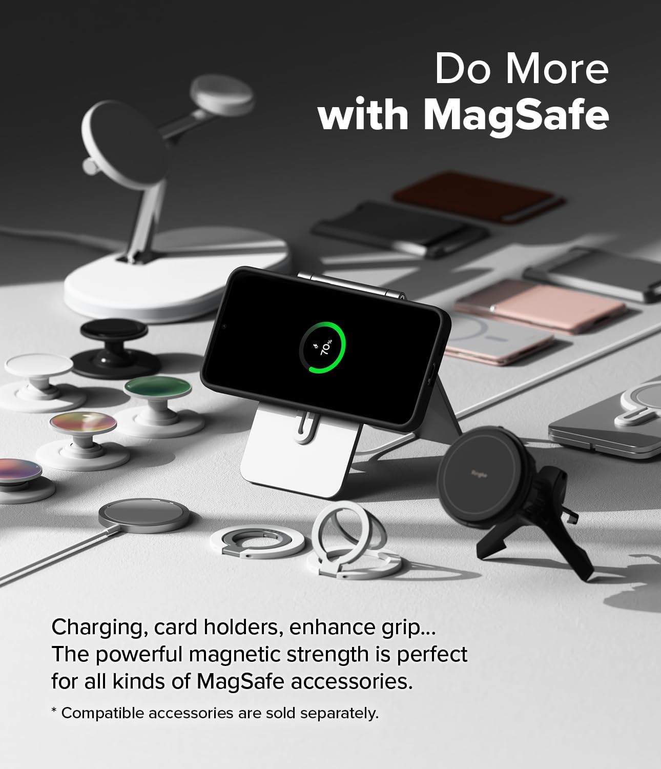Ringke Silicone Magnetic [Compatible with MagSafe] Designed for Samsung Galaxy S25 Case, Feels Velvety Soft Lightweight Slim Cute Phone Cover - Black