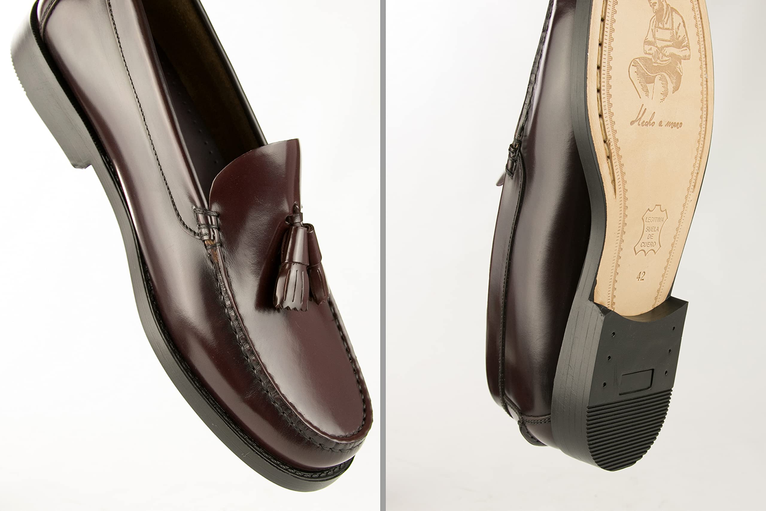 Zerimar Mocasines Zapatos Castellanos | Fabricados en España | Mocasin Antifaz Hombre Piel | Zapatos Castellanos Elegantes | Zapatos Casuales Hombre